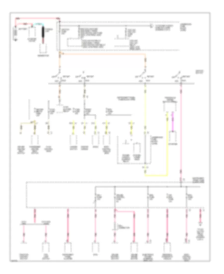 3.0L VIN R, Power Distribution Wiring Diagram (1 of 4) for Saturn Vue 2002