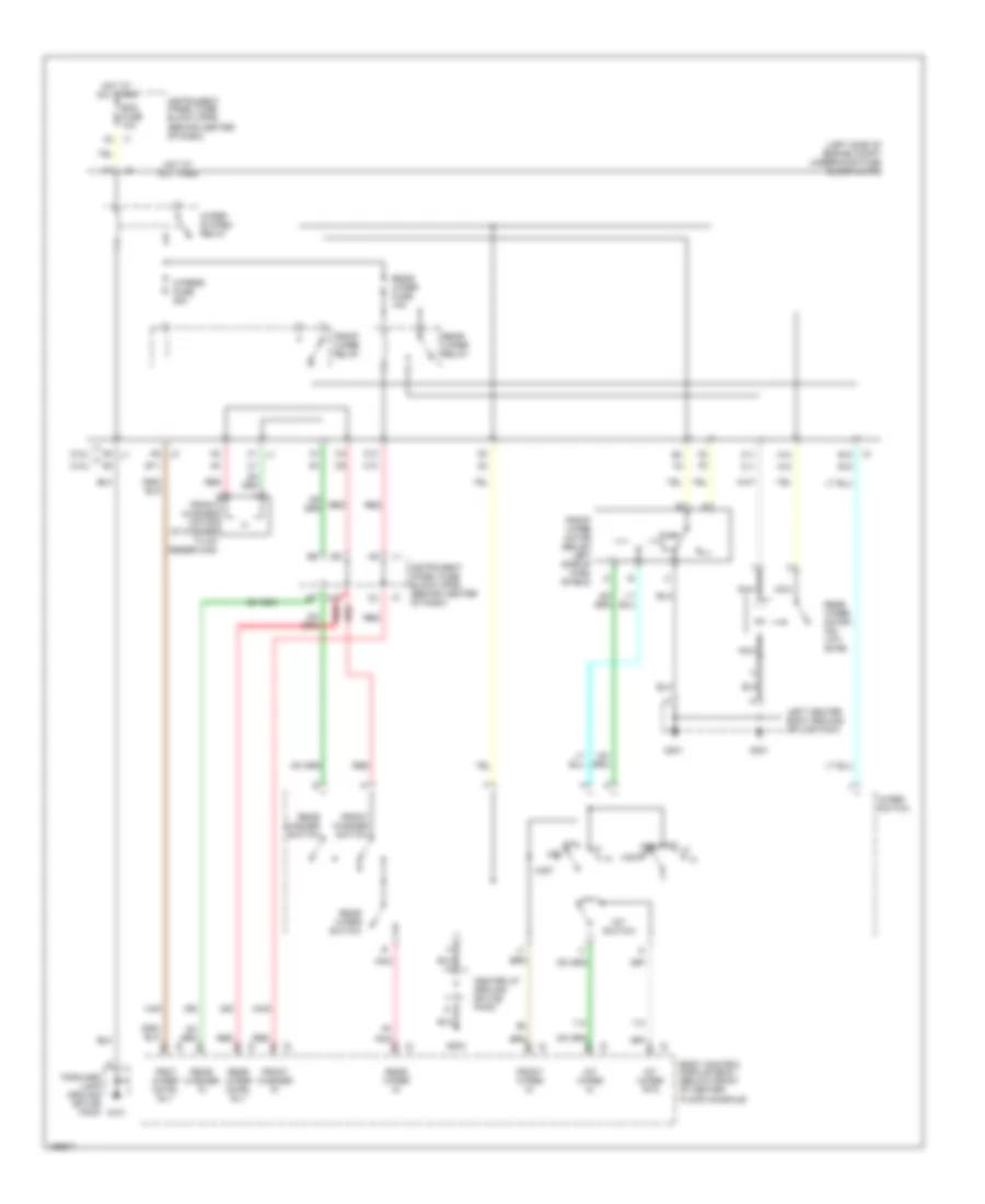 Электросхема стеклоочистителя, дворников и омывателя для Saturn Vue 2002