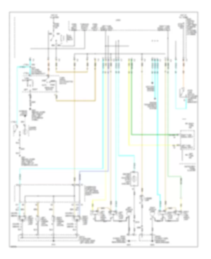 Exterior Lamps Wiring Diagram for Saturn Ion 1 2003
