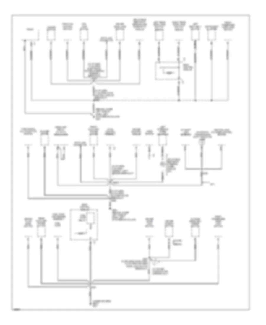 Ground Distribution Wiring Diagram 2 of 3 for Saturn Ion 1 2003