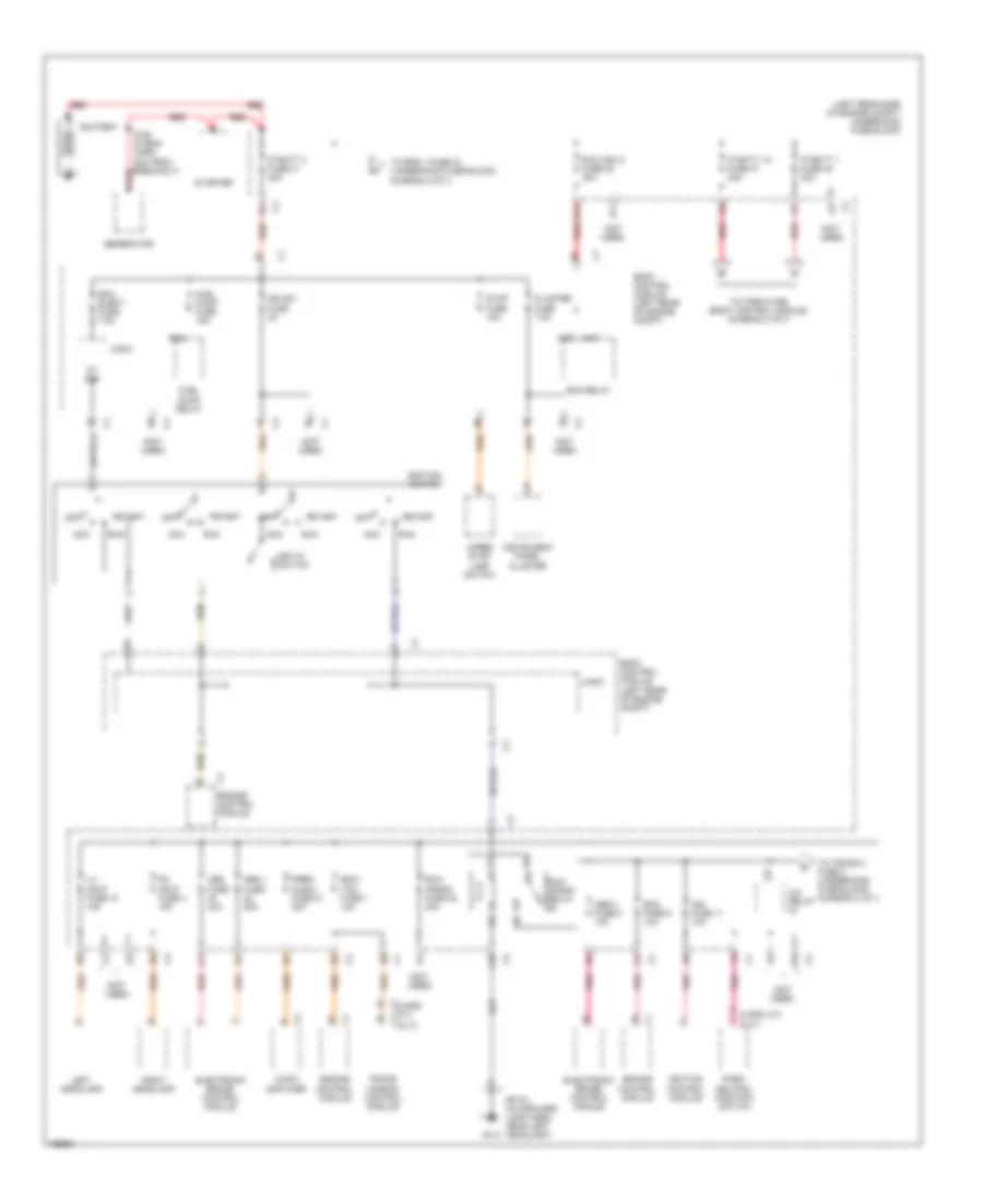 Power Distribution Wiring Diagram 1 of 3 for Saturn Ion 1 2003