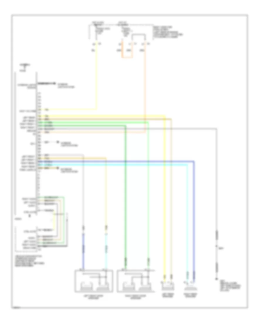 Radio Wiring Diagram, without Amplifier for Saturn Ion 1 2003