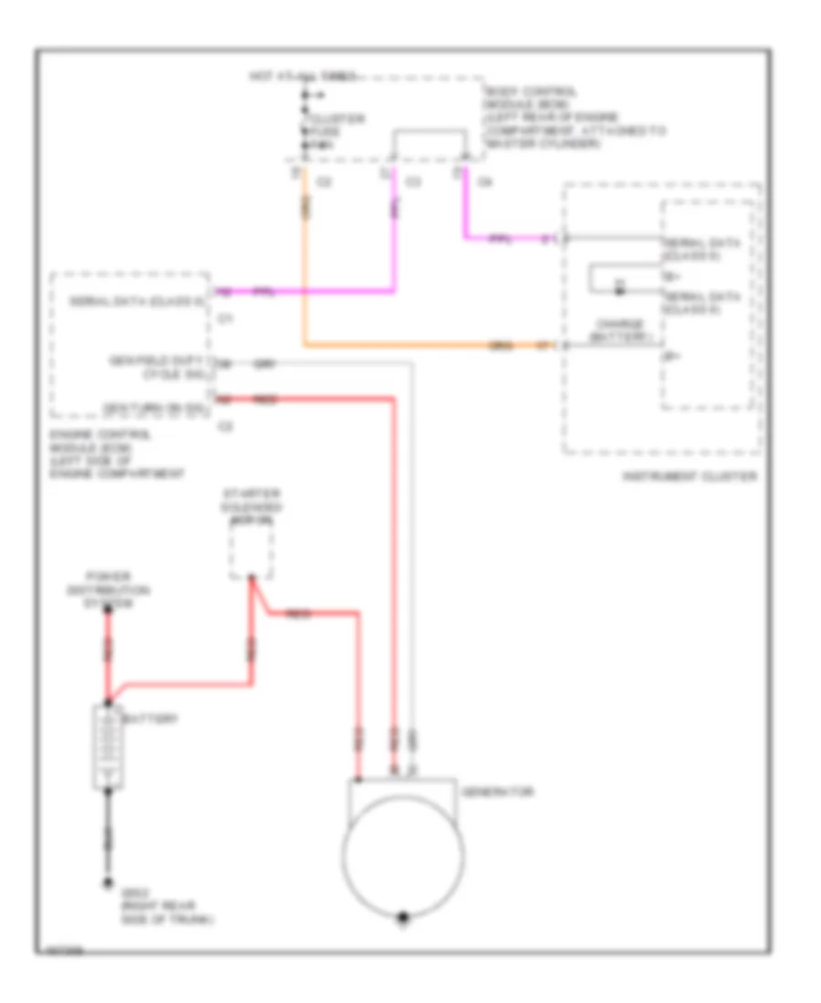 Charging Wiring Diagram for Saturn Ion 1 2003