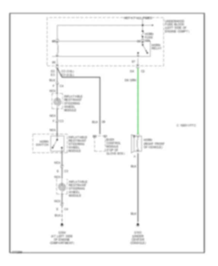 Horn Wiring Diagram for Saturn L200 2003