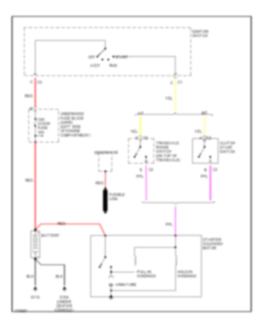 Starting Wiring Diagram for Saturn L200 2003