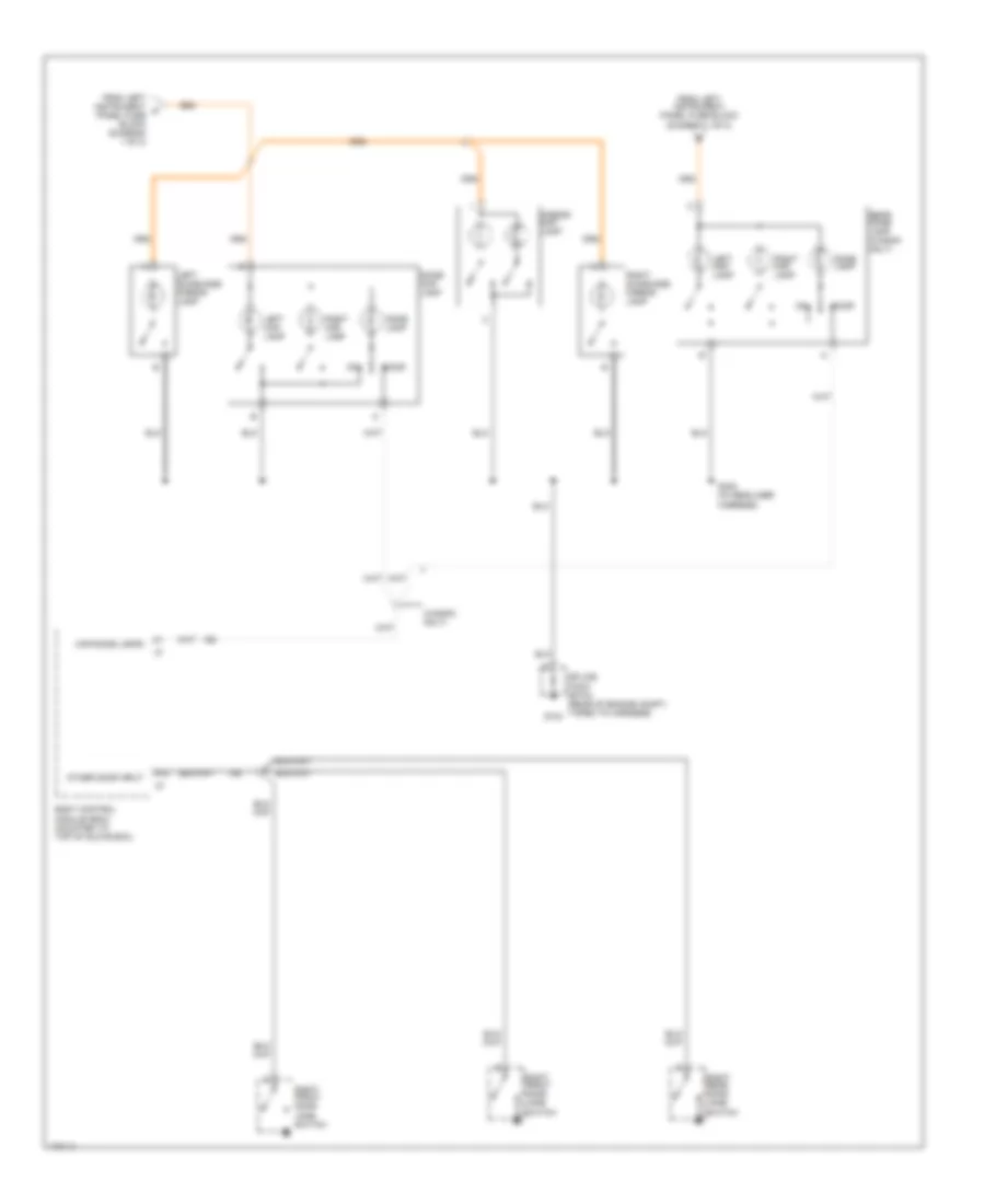 Interior Lights Wiring Diagram 2 of 2 for Saturn LW300 2003