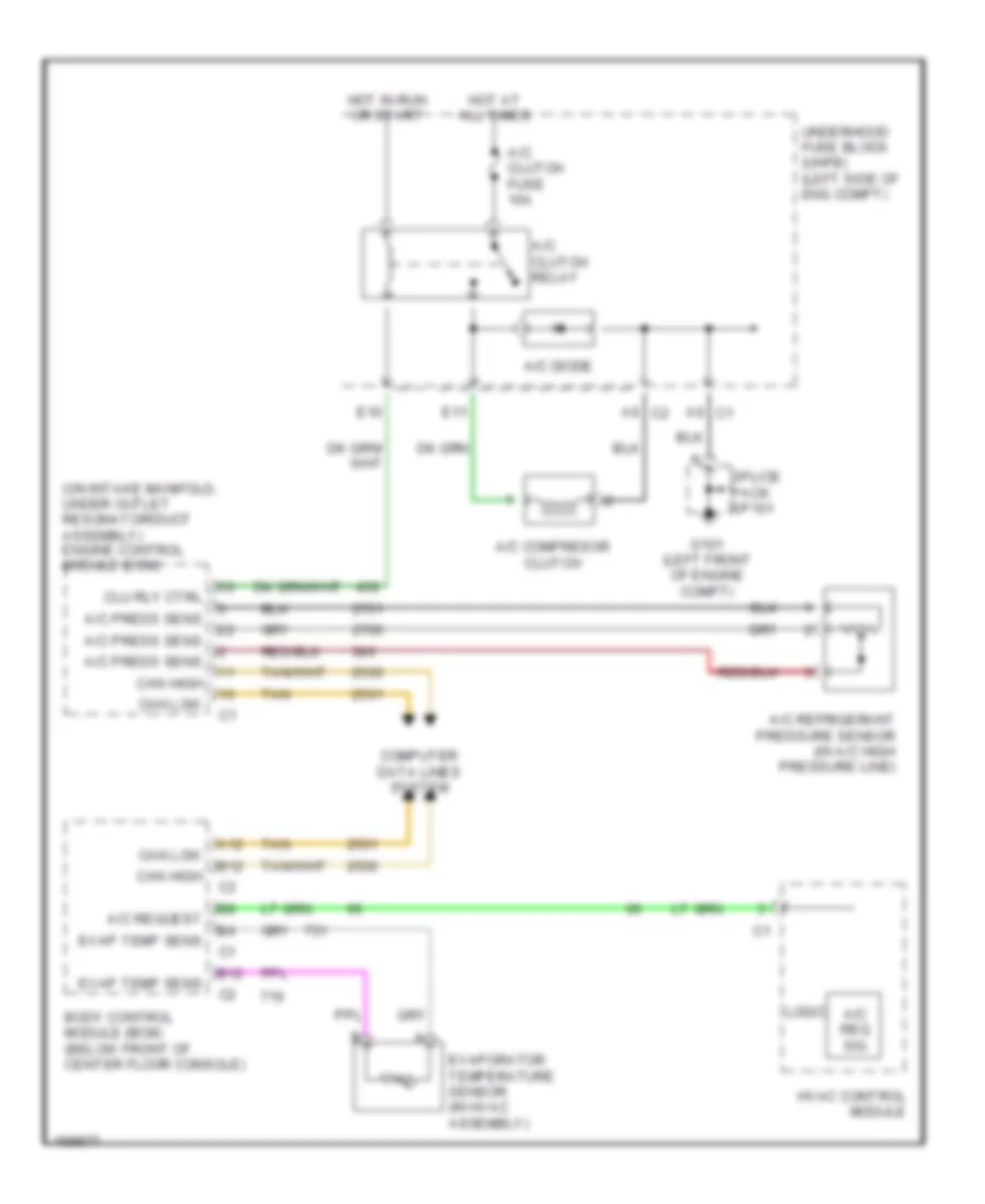 2 2L VIN F Compressor Wiring Diagram for Saturn Vue 2003