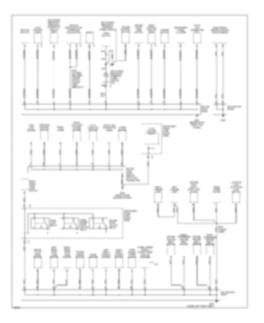 Ground Distribution Wiring Diagram 2 of 3 for Saturn Vue 2003