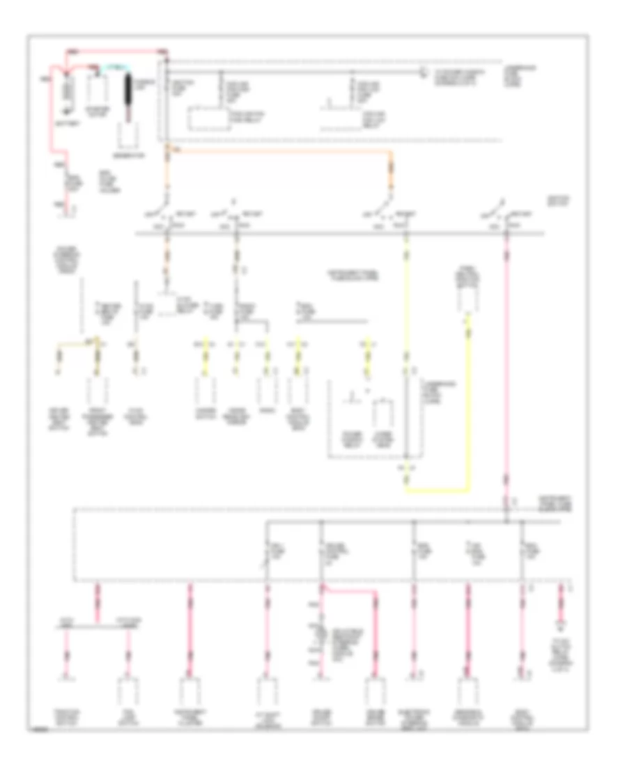 3.0L VIN R, Power Distribution Wiring Diagram (1 of 4) for Saturn Vue 2003