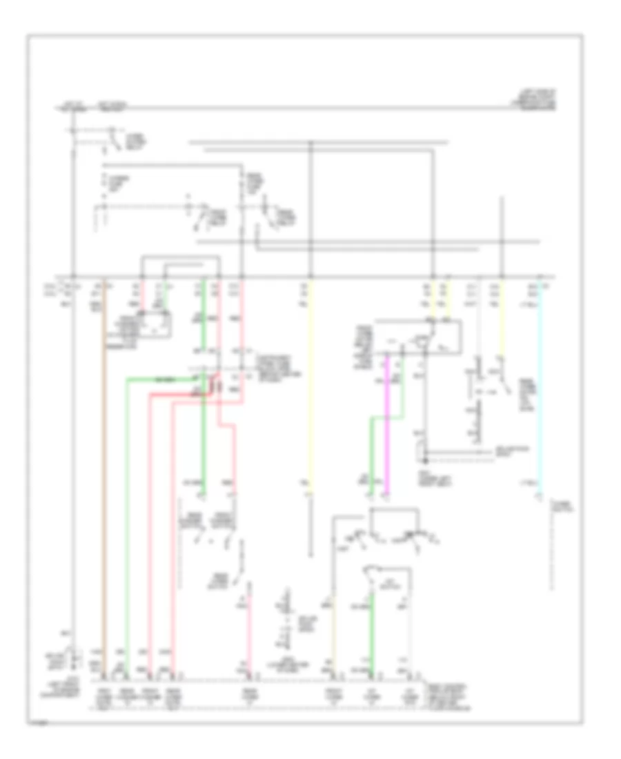 Электросхема стеклоочистителя, дворников и омывателя для Saturn Vue 2003