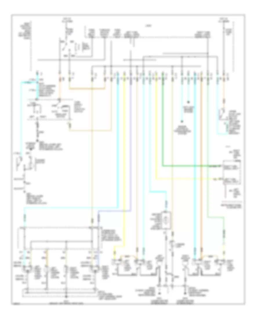 Exterior Lamps Wiring Diagram, Early Production for Saturn Ion 1 2004
