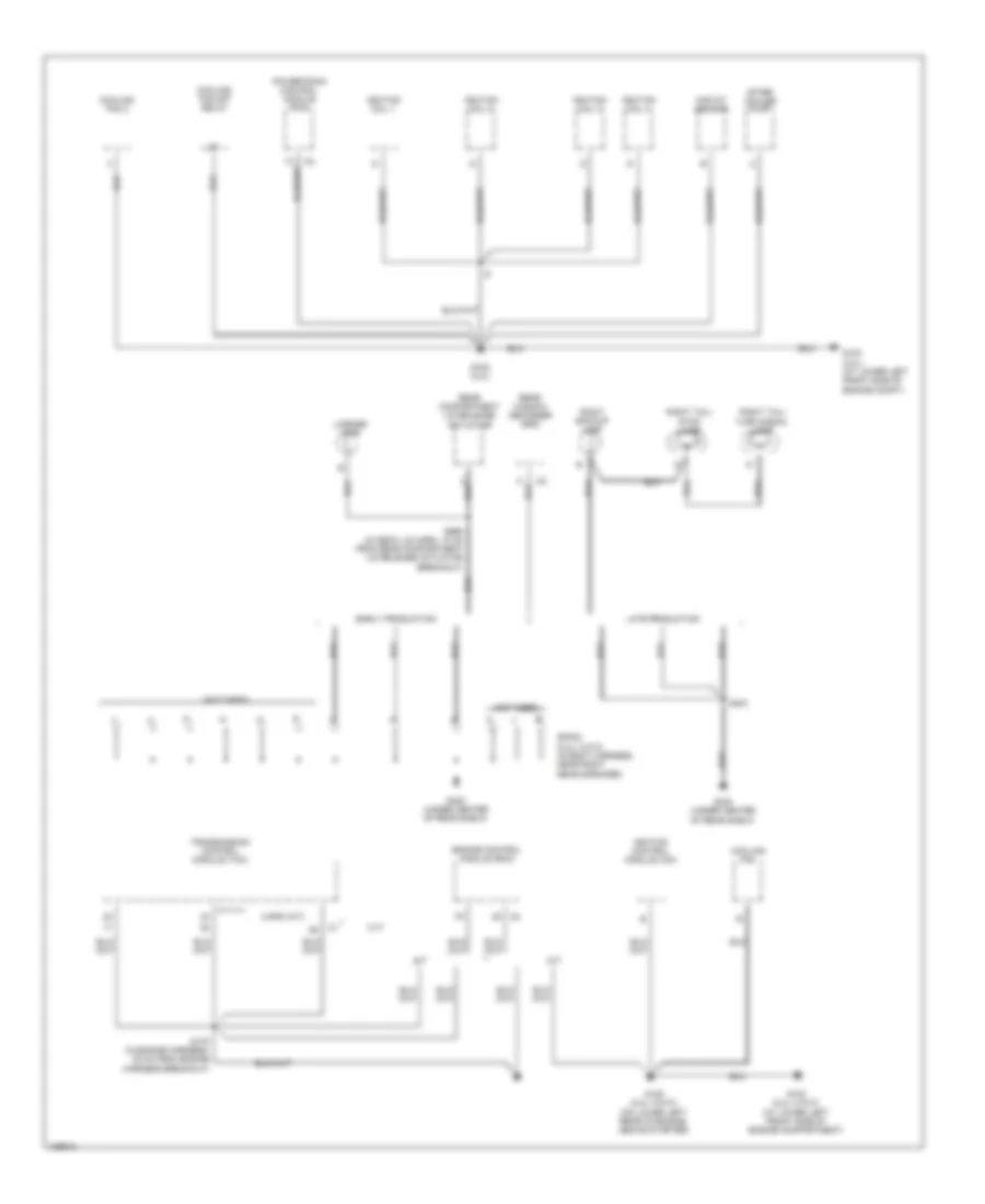 Ground Distribution Wiring Diagram (4 of 4) for Saturn Ion 1 2004