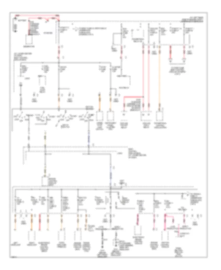 Power Distribution Wiring Diagram 1 of 3 for Saturn Ion 1 2004