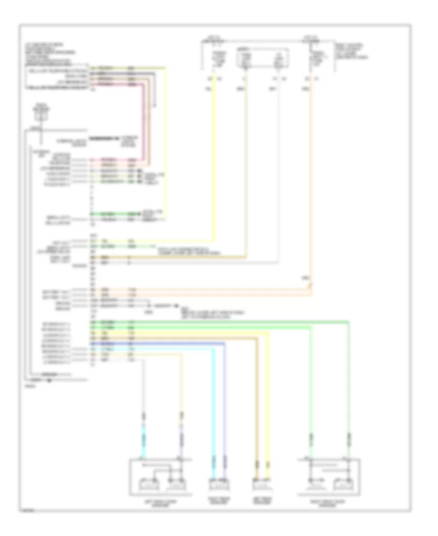 Radio Wiring Diagram, without Amplifier for Saturn Ion 2 2004