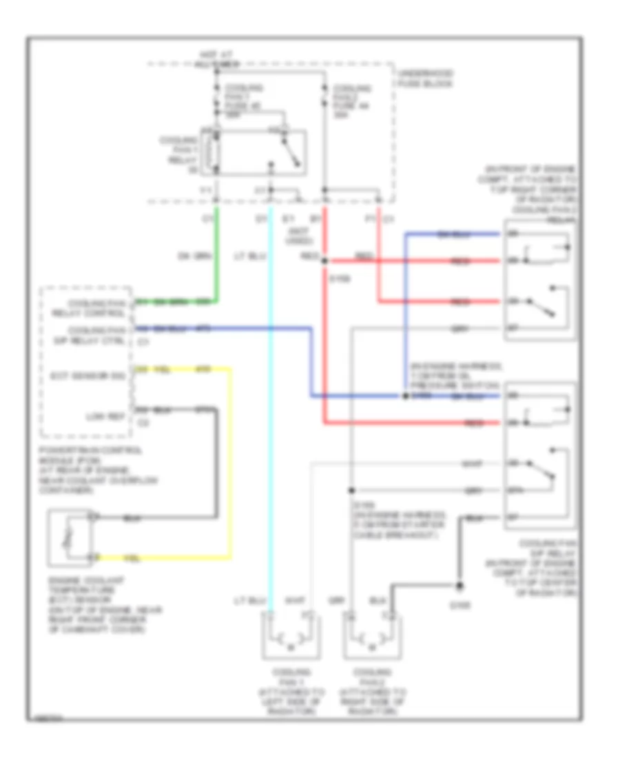 Cooling Fan Wiring Diagram for Saturn Ion Red Line 2004
