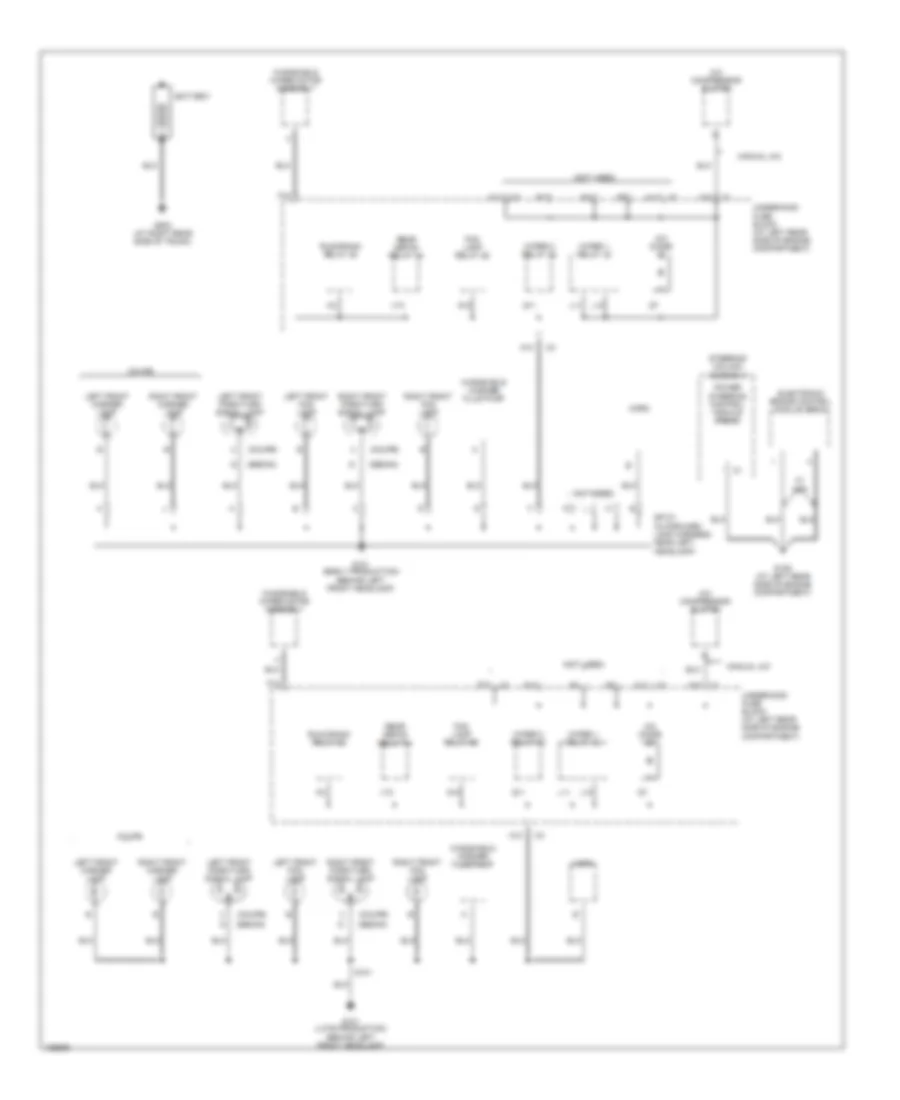 Ground Distribution Wiring Diagram 1 of 4 for Saturn Ion Red Line 2004