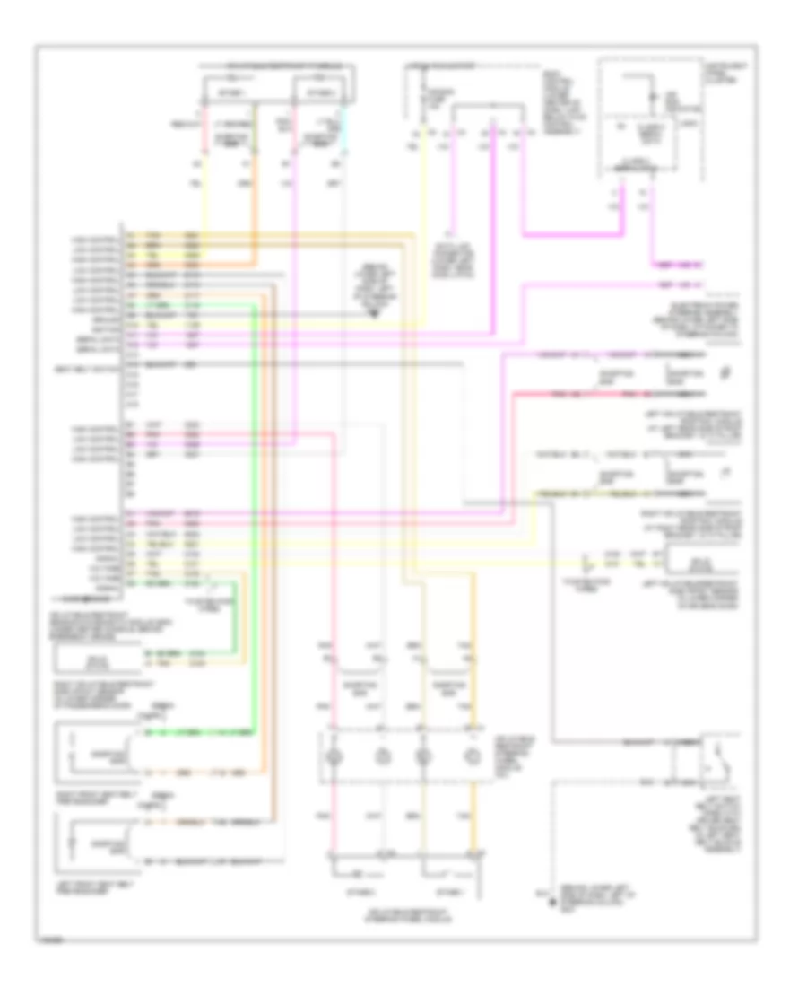 Supplemental Restraints Wiring Diagram for Saturn Ion Red Line 2004