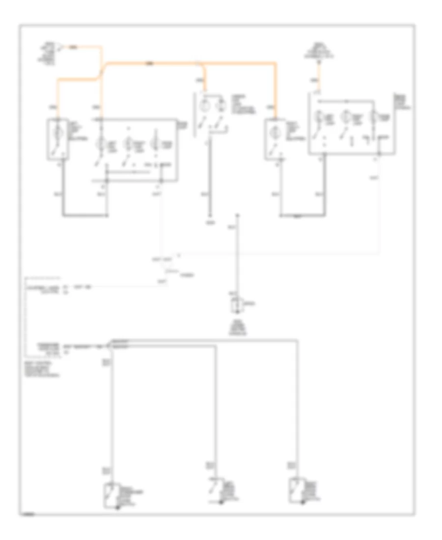 Interior Lights Wiring Diagram (2 of 2) for Saturn L300 2004