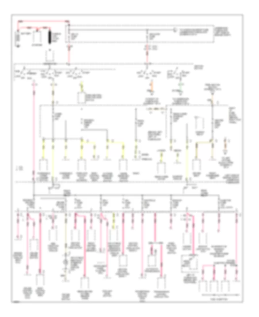 Power Distribution Wiring Diagram 1 of 4 for Saturn L300 2004