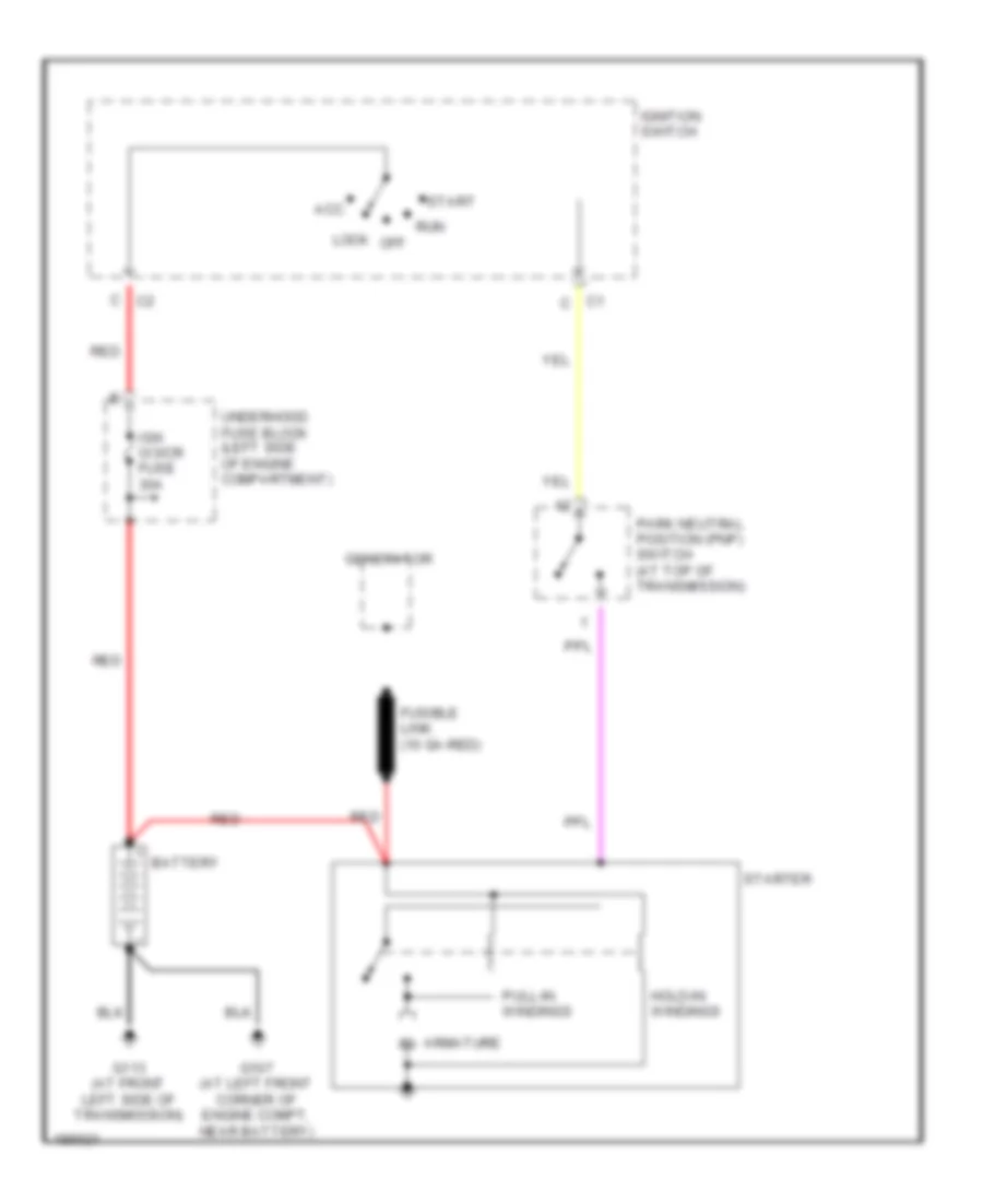 Starting Wiring Diagram for Saturn L300 2004