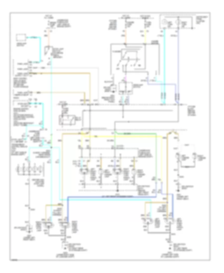 Exterior Lamps Wiring Diagram, with Autolamps for Saturn Vue 2004