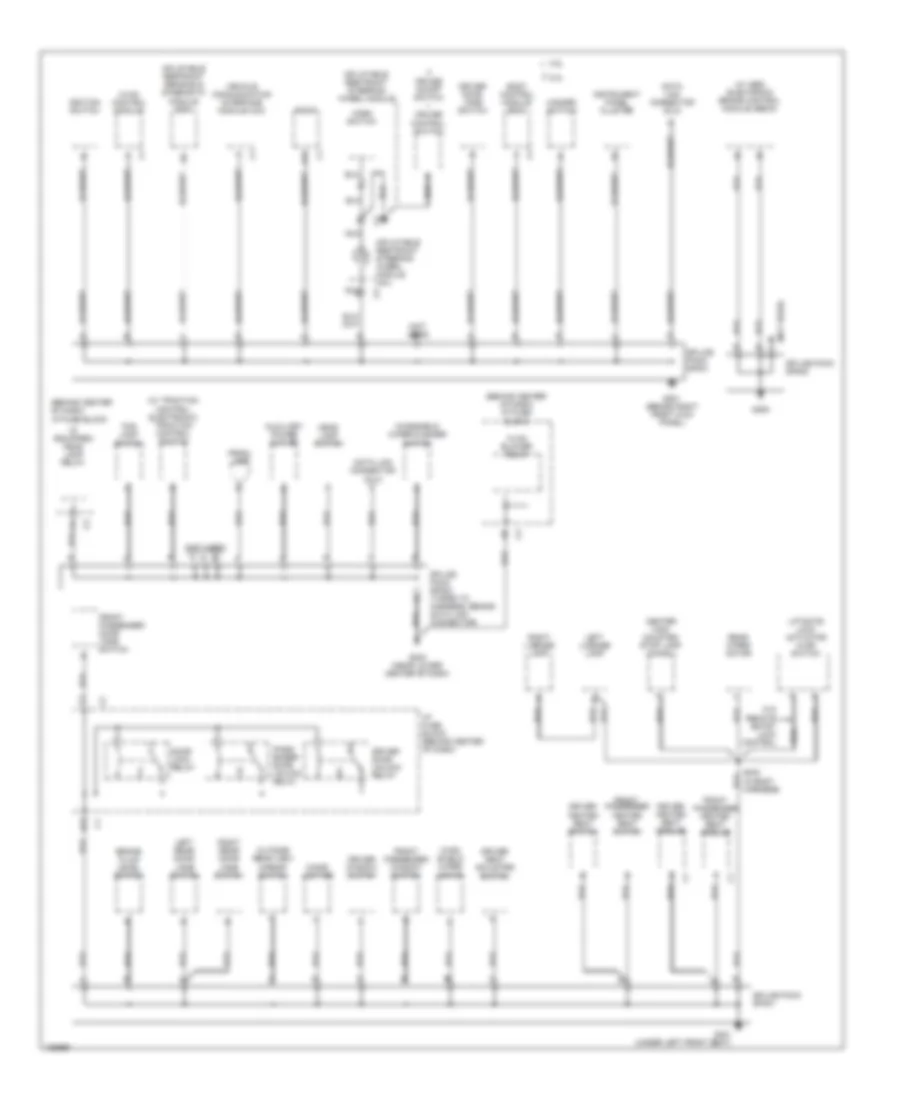 Ground Distribution Wiring Diagram 2 of 3 for Saturn Vue 2004