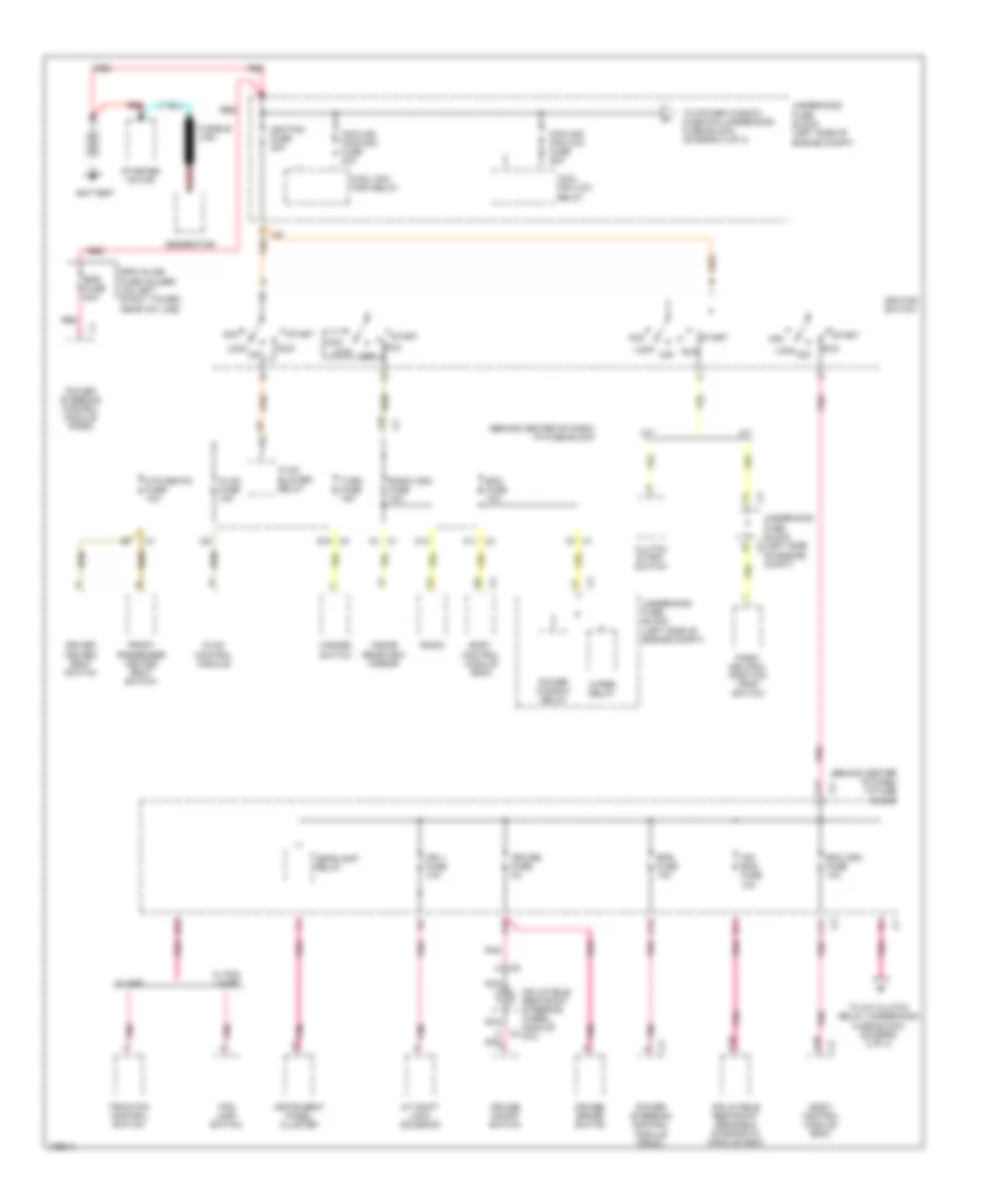 2 2L VIN F Power Distribution Wiring Diagram 1 of 4 for Saturn Vue 2004