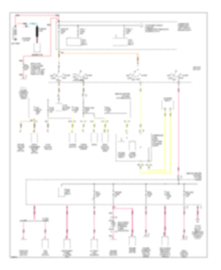 3.0L VIN R, Power Distribution Wiring Diagram (1 of 4) for Saturn Vue 2004