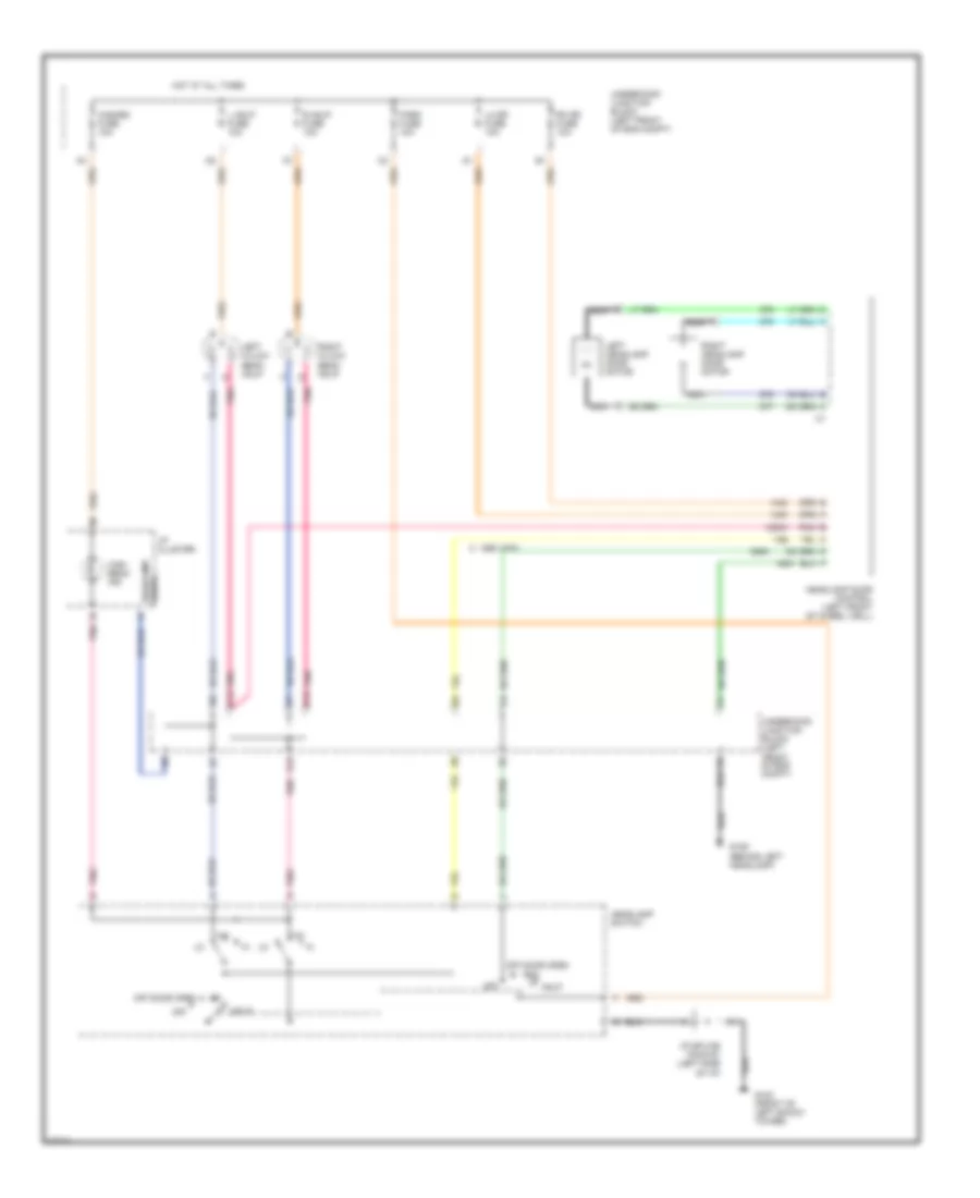 Headlight Wiring Diagram, SC2, without DRL for Saturn SC1 1995