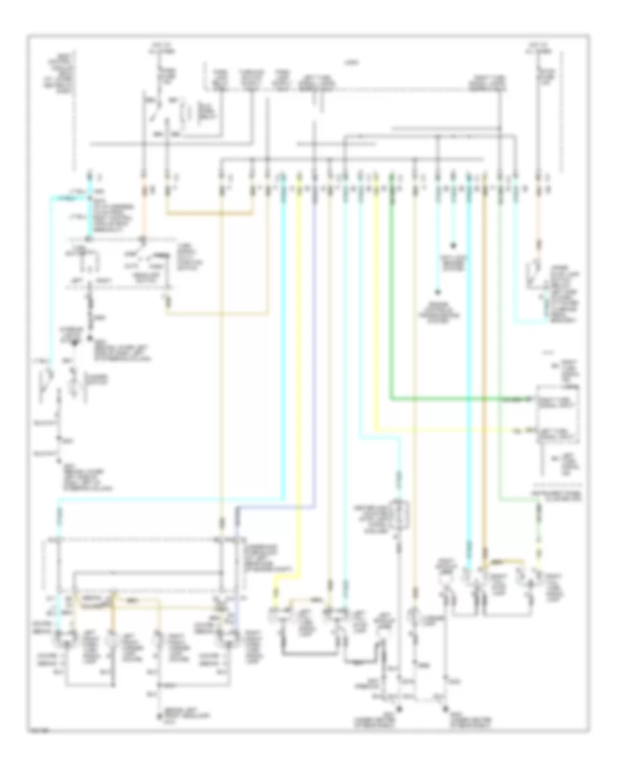 Exterior Lamps Wiring Diagram for Saturn Ion 1 2005