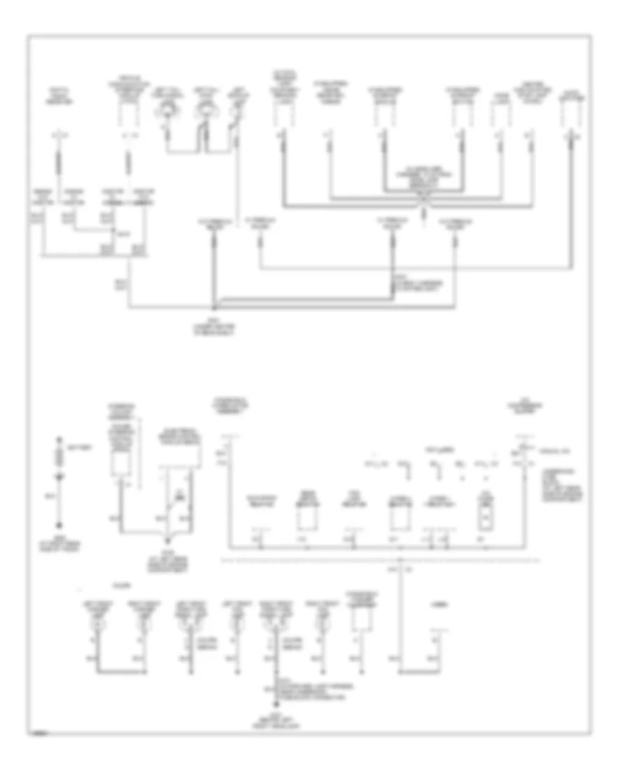 Ground Distribution Wiring Diagram 1 of 3 for Saturn Ion 1 2005
