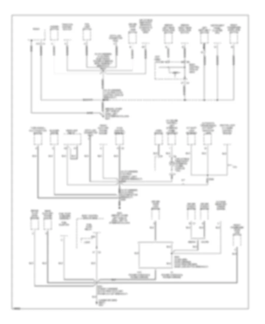 Ground Distribution Wiring Diagram 2 of 3 for Saturn Ion 1 2005