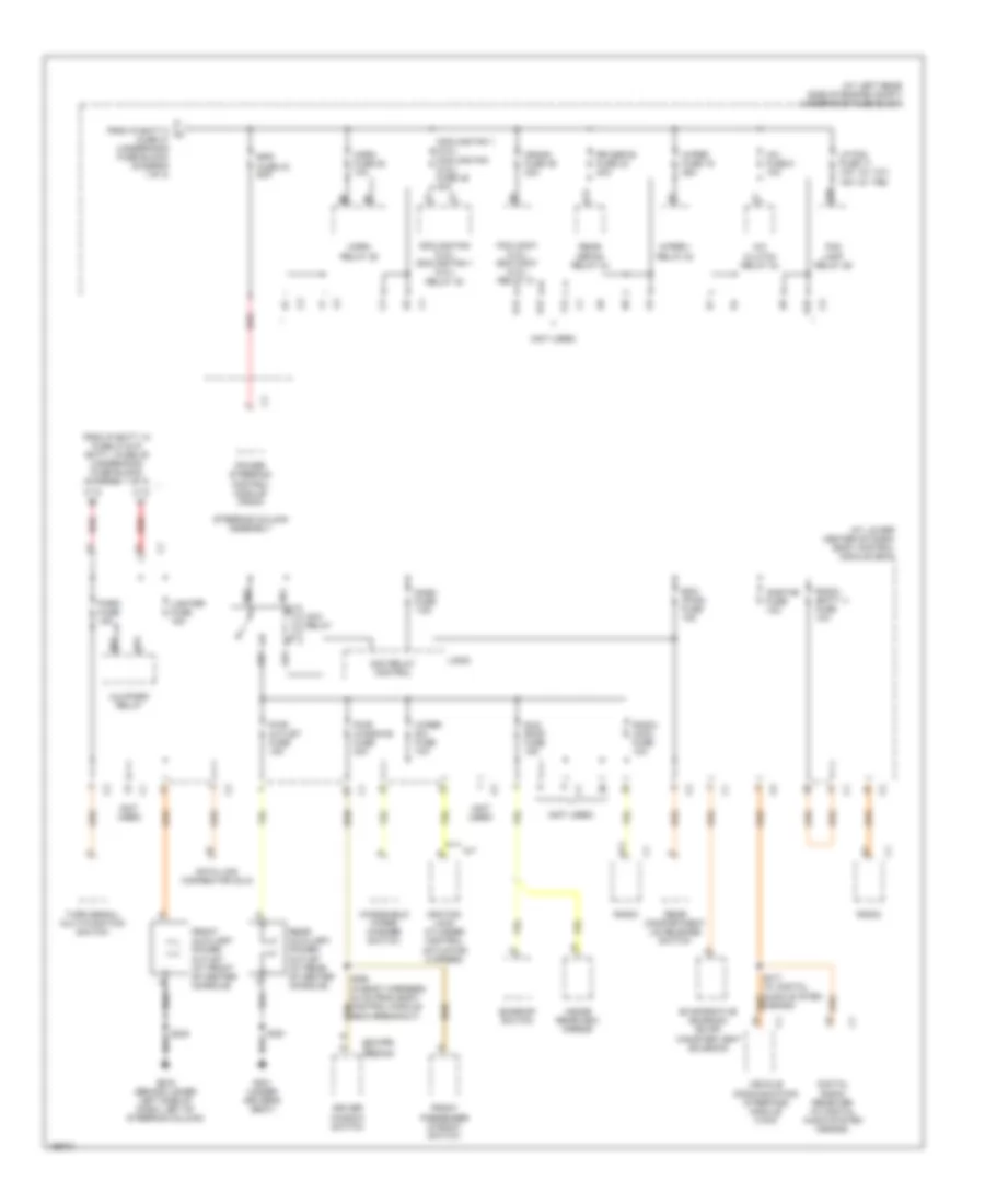 Power Distribution Wiring Diagram (2 of 3) for Saturn Ion 1 2005
