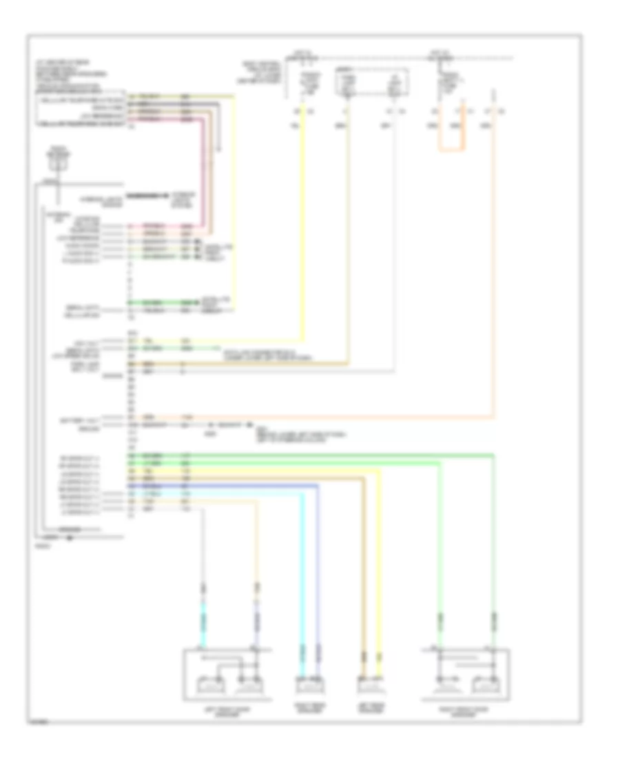 Radio Wiring Diagram, without Amplifier for Saturn Ion 2 2005
