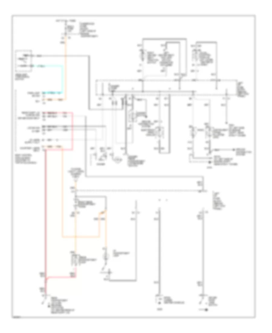 Interior Lights Wiring Diagram 1 of 2 for Saturn L300 2005