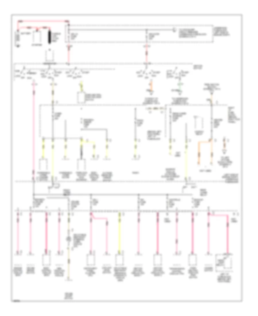 Power Distribution Wiring Diagram 1 of 4 for Saturn L300 2005