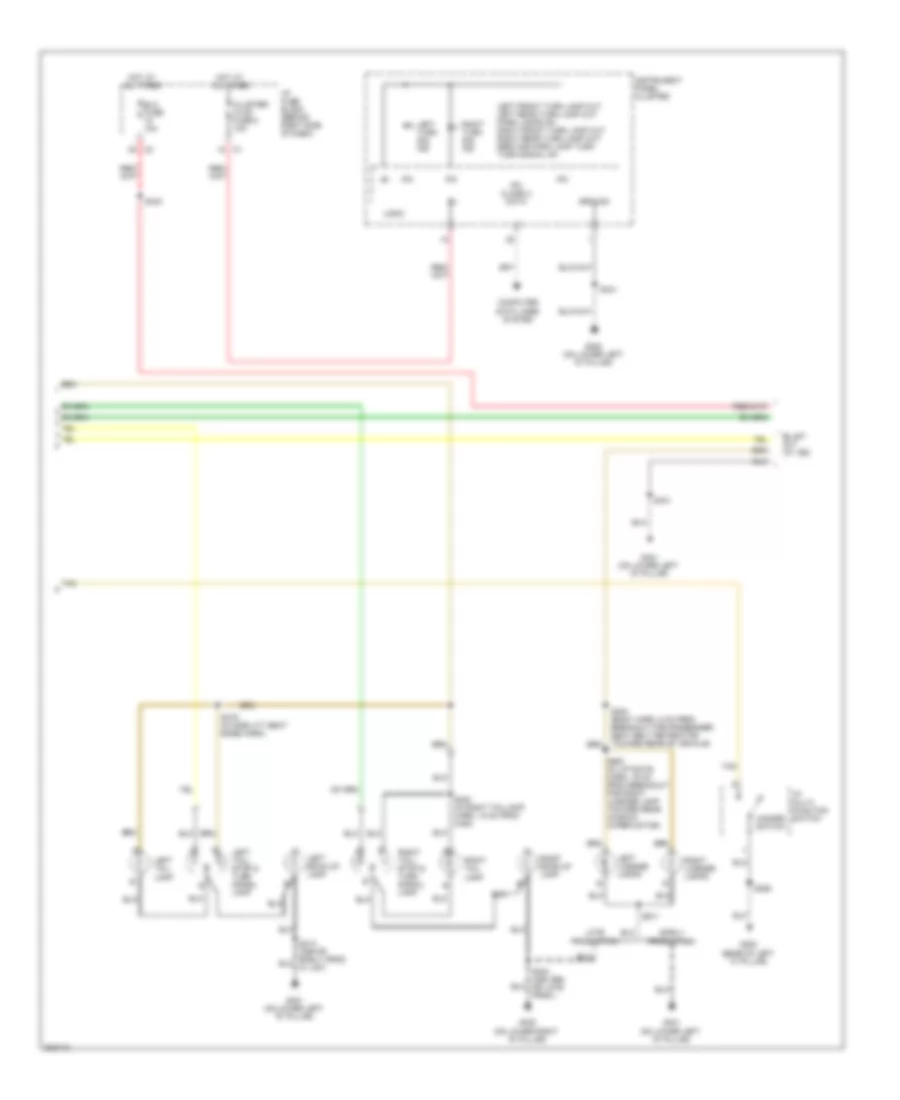 Exterior Lamps Wiring Diagram 2 of 2 for Saturn Relay 2005