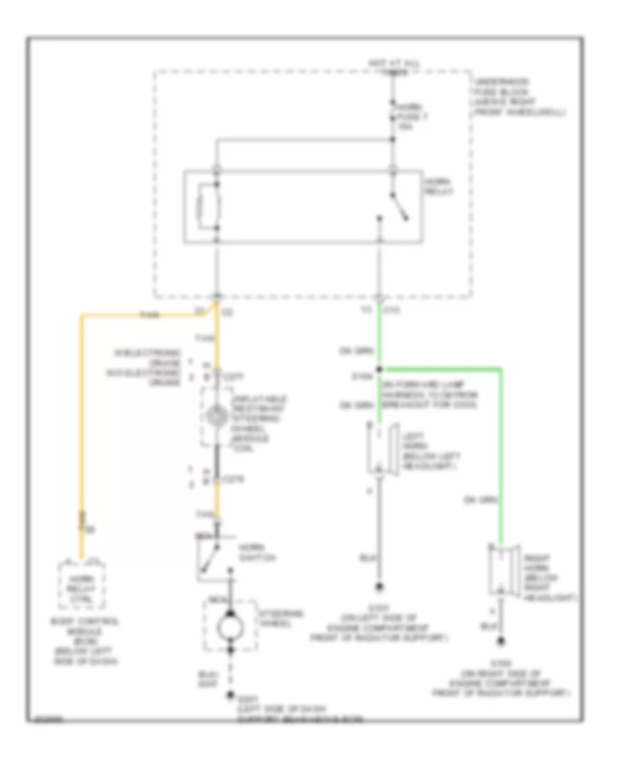 Horn Wiring Diagram for Saturn Relay 2005