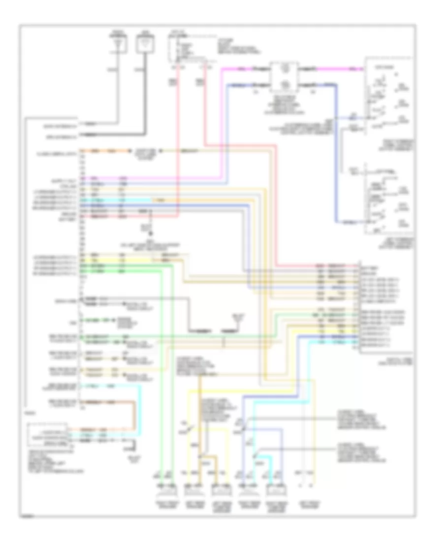 Radio Wiring Diagram with Rear Entertainment for Saturn Relay 2005