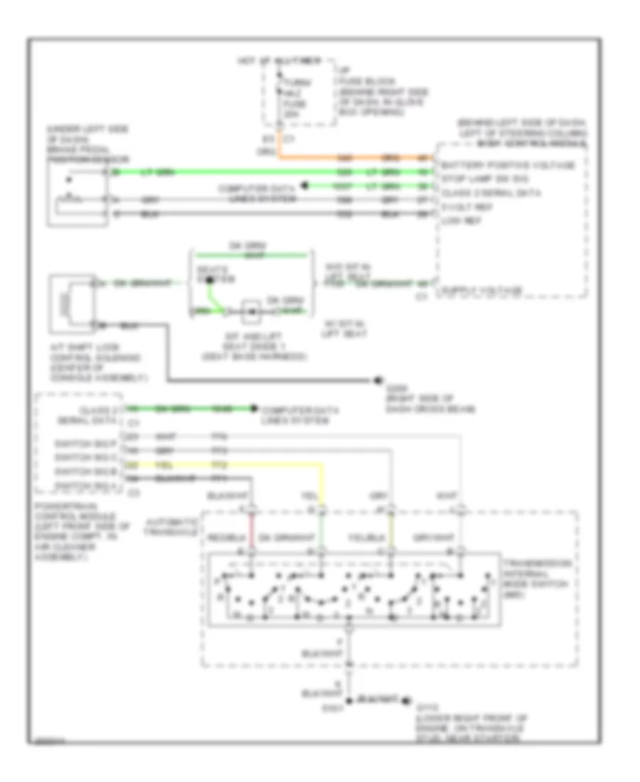 Shift Interlock Wiring Diagram for Saturn Relay 2005