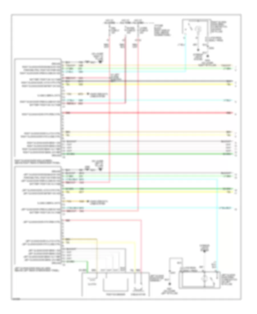 Right  Left Sliding Door Wiring Diagram 1 of 2 for Saturn Relay 2005