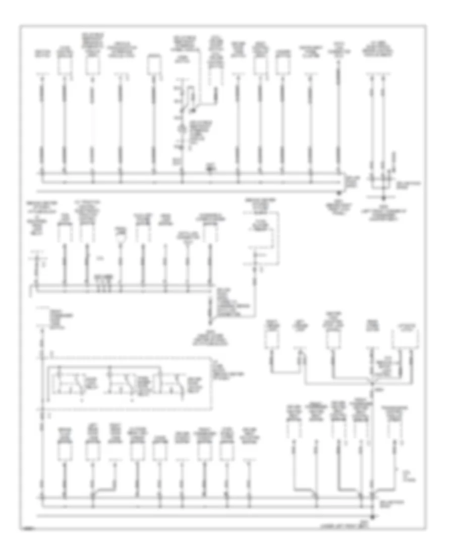 Ground Distribution Wiring Diagram (2 of 3) for Saturn Vue 2005