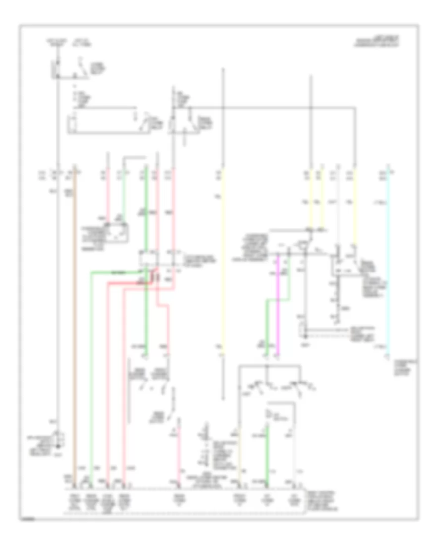 Электросхема стеклоочистителя, дворников и омывателя для Saturn Vue 2005