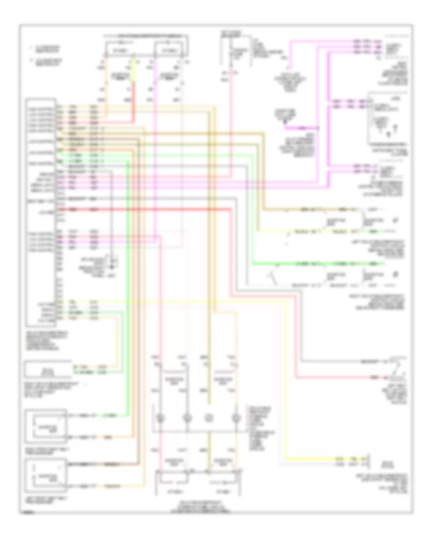 Supplemental Restraints Wiring Diagram for Saturn Vue Red Line 2005
