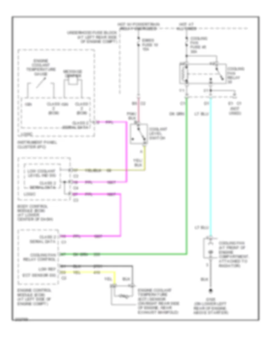 2 2L VIN F Cooling Fan Wiring Diagram for Saturn Ion 2 2006