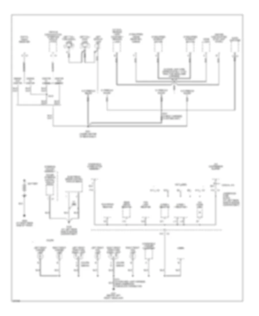 Ground Distribution Wiring Diagram 1 of 3 for Saturn Ion 2 2006