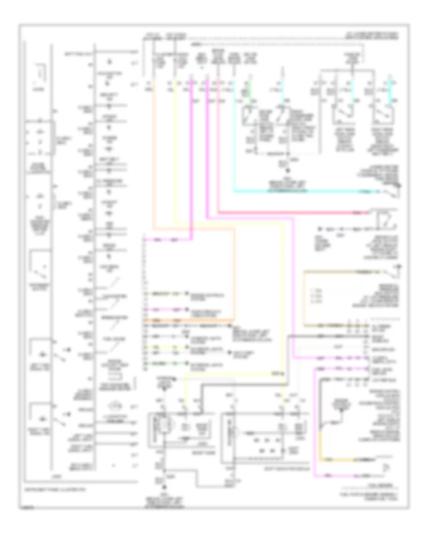 Instrument Cluster Wiring Diagram for Saturn Ion 2 2006