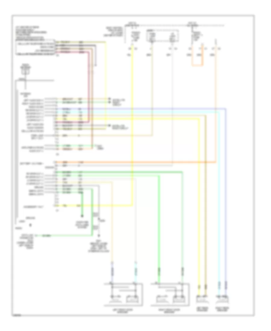 Radio Wiring Diagram, without Amplifier for Saturn Ion 2 2006