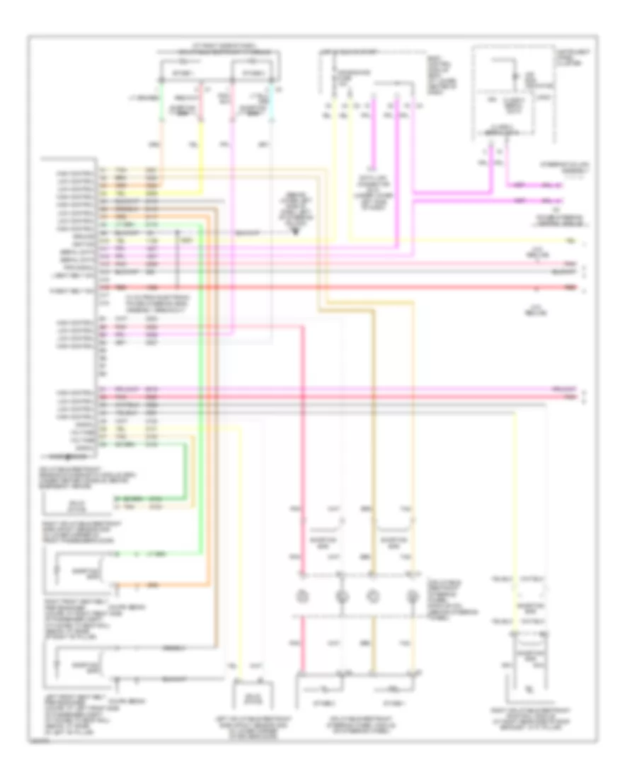 Supplemental Restraints Wiring Diagram 1 of 2 for Saturn Ion 2 2006