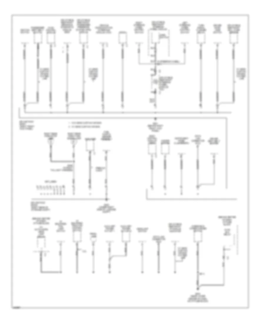 Ground Distribution Wiring Diagram 2 of 3 for Saturn Vue 2006